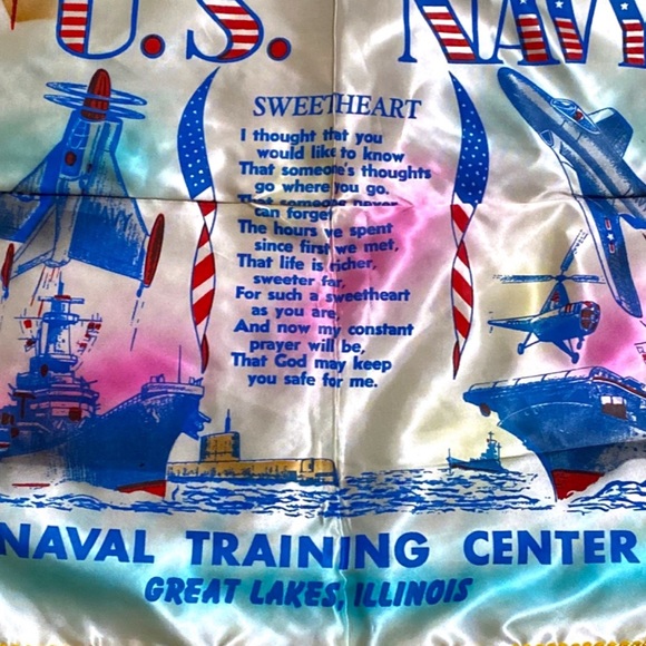 Vintage United States Navy Sweetheart Pillow Case Sham - Picture 6 of 11